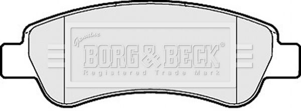 BORG & BECK Комплект тормозных колодок, дисковый тормоз BBP2035